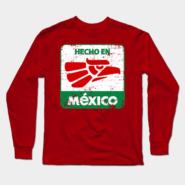 Hecho en México - Grunge design Long Sleeve T-Shirt by verde